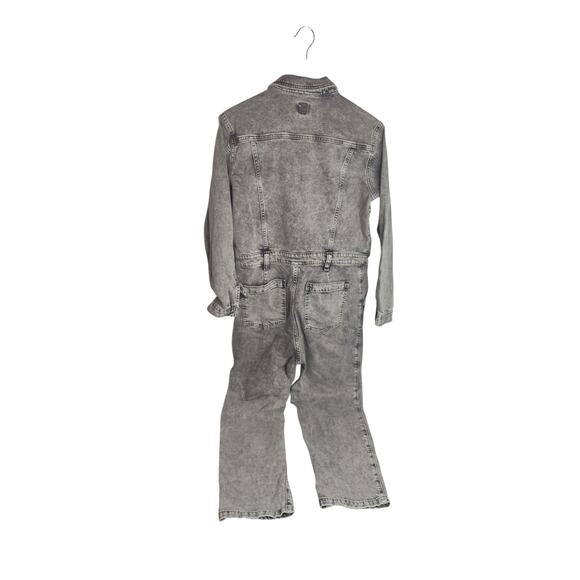 Gap Women's Denim Jumpsuit Boiler Suit Grey Wash size 10 - Picture 2 of 10